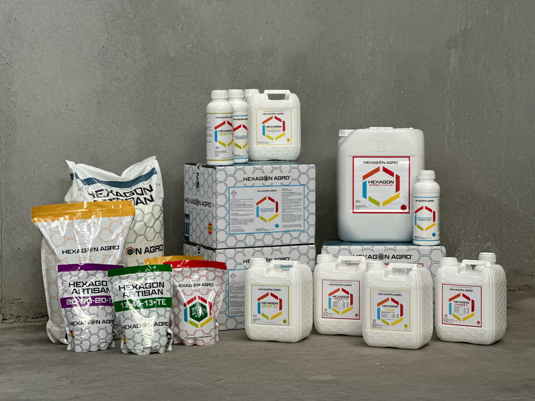 Productos de Hexagon agro para el desarrollo de las semillas